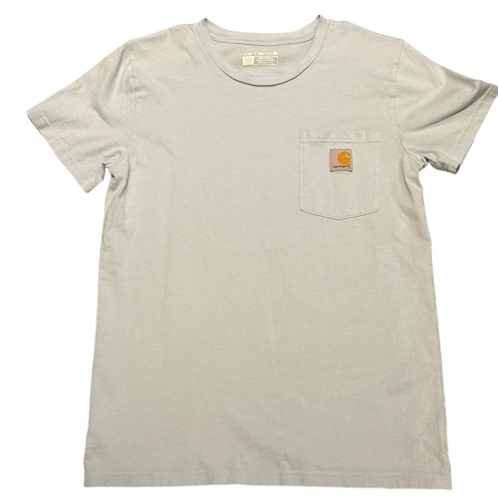 Carhartt Pale Blue Pocket T-Shirt Youth Large 14-16